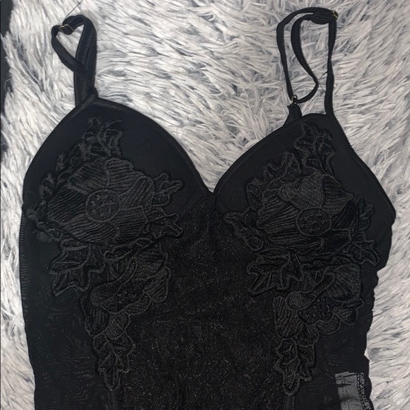Black Lace Bodysuit - Picture 2 of 10